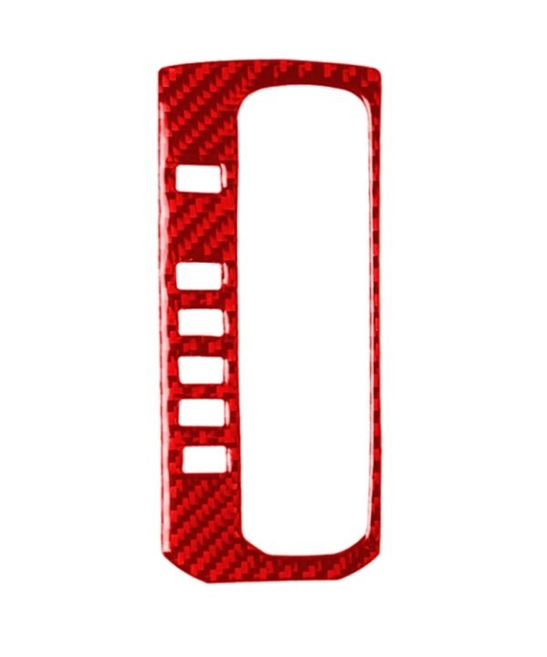 Car Carbon Fiber Gear Button Frame Decorative Sticker for Honda Tenth Generation Civic 2016-2019, Left Drive, Gear Button Left Drive