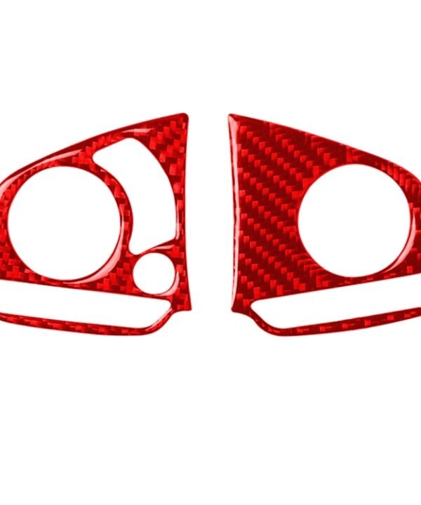 Car Carbon Fiber Steering Wheel Button High Configuration Decorative Sticker for Honda Tenth Generation Civic 2016-2019, Left and Right Drive Universal, Steering Wheel Button High Configuration