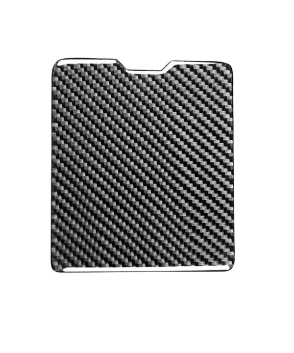 Car Carbon Fiber Driver Storage Box Decorative Sticker for Mitsubishi Lancer EVO 2008-2015, Left and Right Drive Universal