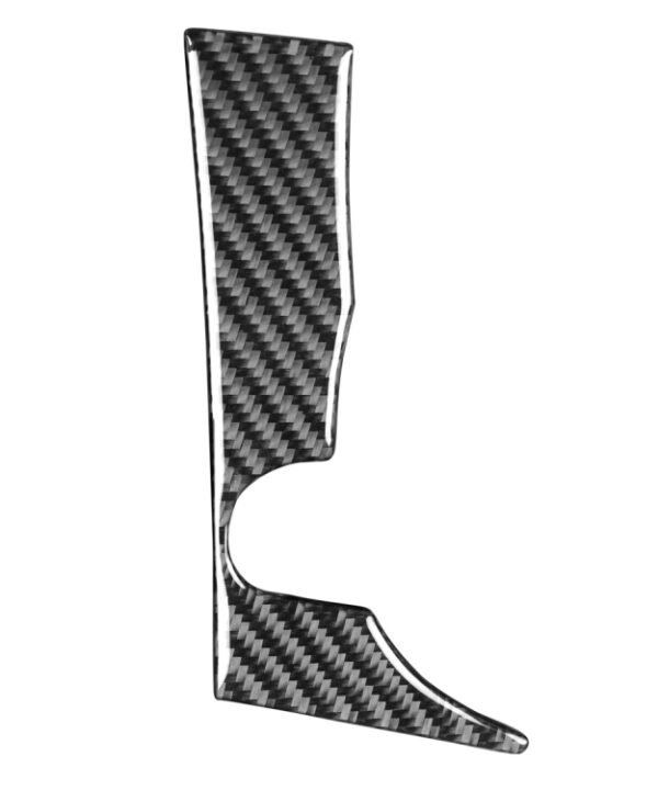 Car Carbon Fiber INFO Button Decorative Sticker for Mitsubishi Lancer EVO 2008-2015, Left Drive