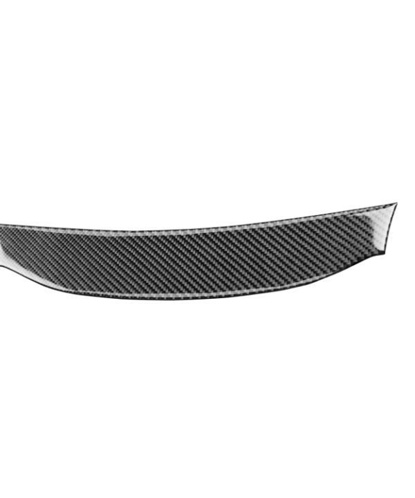 Car Carbon Fiber Navigation System Cover Decorative Sticker for Mitsubishi Lancer EVO 2008-2015, Left and Right Drive Universal