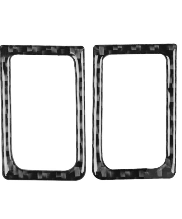 2 PCS Car Carbon Fiber Left and Right Door Lock Decorative Sticker for Nissan GTR R35 2008-2020, Left and Right Drive Universal
