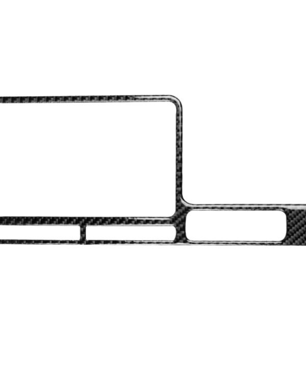 Car Carbon Fiber Navigation Display Frame Decorative Sticker for Nissan GTR R35 2008-2016, Right Drive