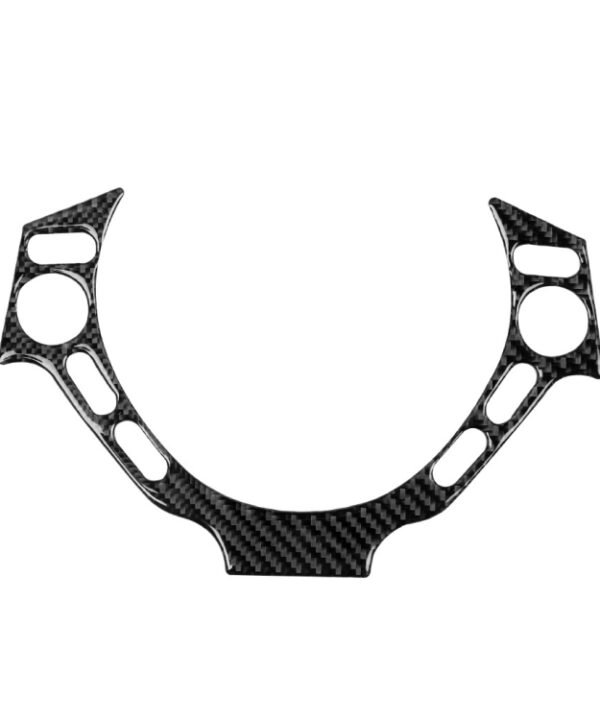 Car Carbon Fiber Steering Wheel Buttons Decorative Sticker for Nissan GTR R35 2008-2016, Left and Right Drive Universal