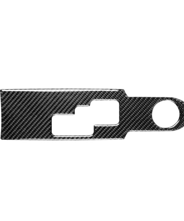 Car Carbon Fiber Gear Shift Panel Decorative Sticker for Nissan GTR R35 2008-2016, Left and Right Drive Universal