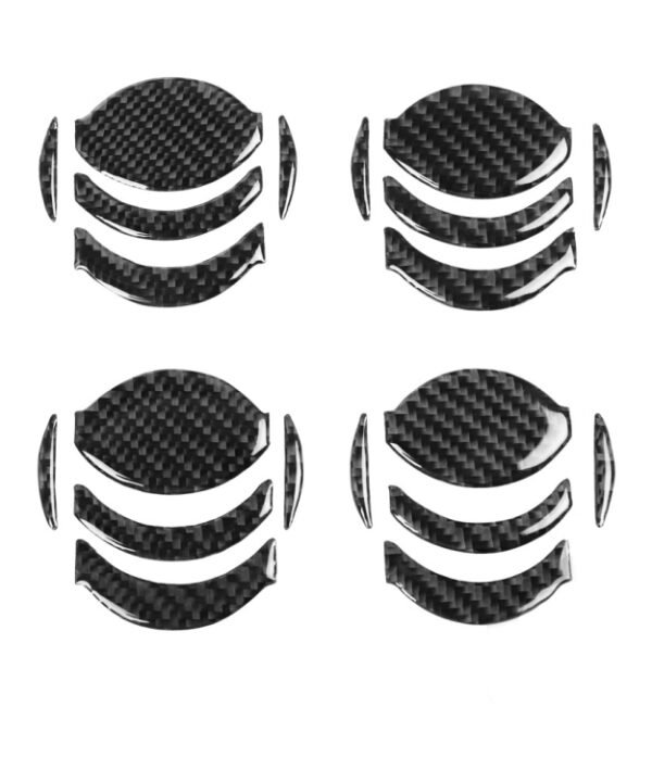 20 PCS Car Carbon Fiber Central Air Outlet Decorative Sticker for Nissan GTR R35 2008-2016, Left and Right Drive Universal