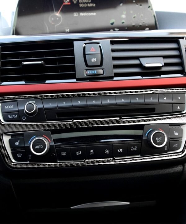 Carbon Fiber Car CD Panel Decorative Sticker for BMW (F30) 2013-2015 / (F34) 2013-2016