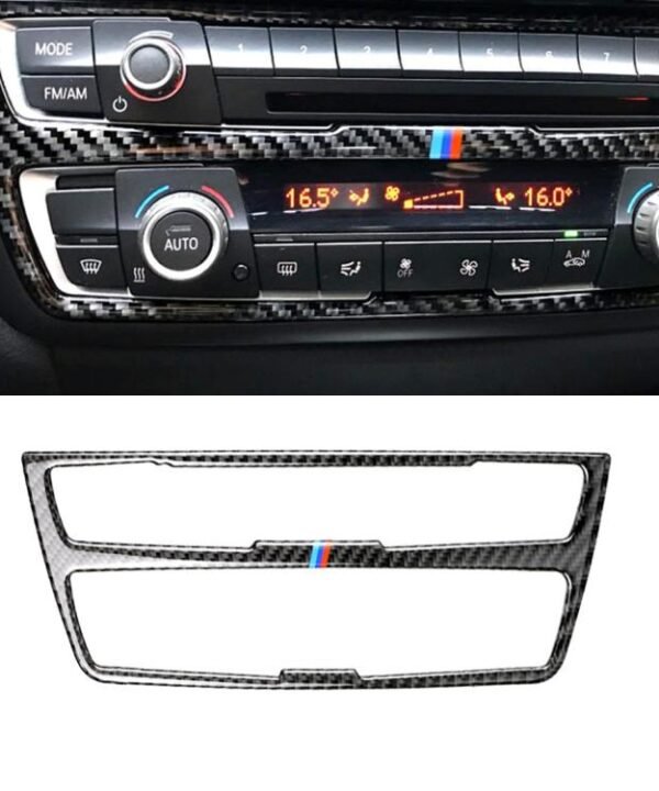 Three Color Carbon Fiber Car CD Panel Decorative Sticker for BMW (F30) 2013-2015 / (F34) 2013-2016