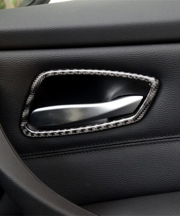 Carbon Fiber Car Door Handle Decorative Sticker for BMW E90 / 320i / 318i / 325i