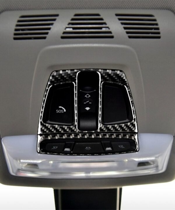 Carbon Fiber Car Reading Light Panel Decorative Sticker for BMW F20 2012-2017 / F30 / F34 / F32 2013-2017 / X5 2014-2017 / X6 2015-2017 / X1 2016-2017