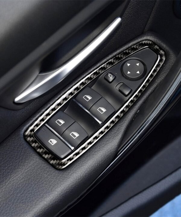Carbon Fiber Car Lifting Panel Decorative Sticker for BMW F20 / F21 2012-2016 / F30 2013-2015 / F34 2013-2016