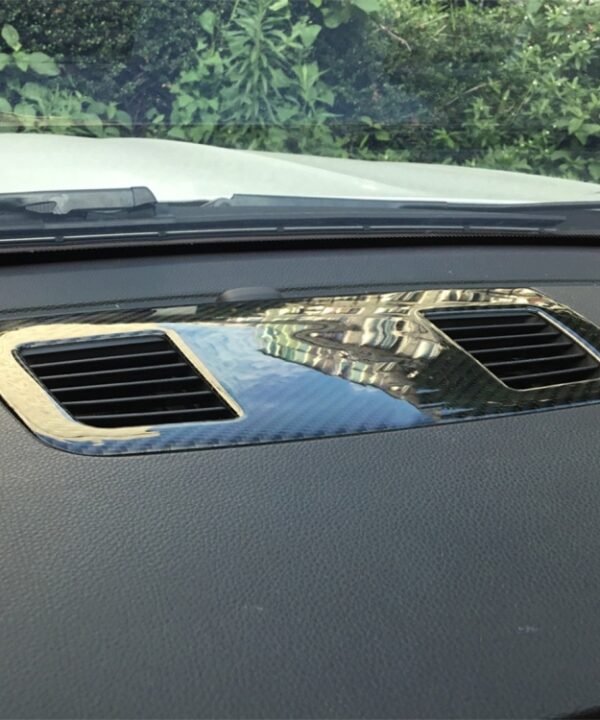 Carbon Fiber Car Instrument Large Outlet Decorative Sticker for BMW E90 2005-2012