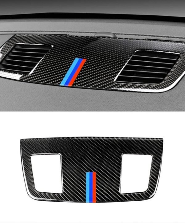 Three Color Carbon Fiber Car Instrument Large Outlet Decorative Sticker for BMW E90 2005-2012