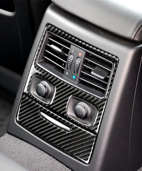 Carbon Fiber Car Rear Air Vent Combination Decorative Sticker with Hole for BMW E90 / E92 2005-2012, Rear Air Vent Combination with Hole, Rear Air Vent Combination