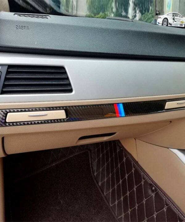 Three Color Carbon Fiber Car Right Driving Middle Control Decorative Sticker for BMW E90 / E92 / E93 2005-2012, Right Driving Middle Control(Three Color), Right Driving Middle Control