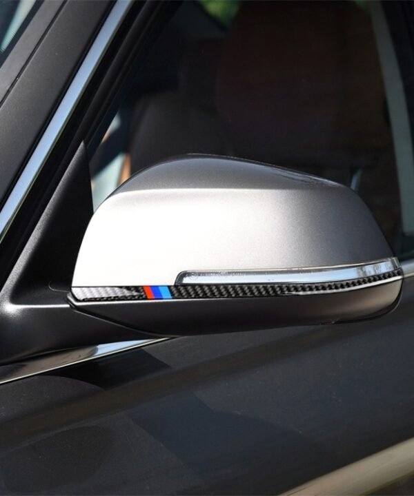 Three Color A Carbon Fiber Car Rearview Mirror Bumper Strip Decorative Sticker for BMW F30 2013-2018 / F34 2013-2017, Rearview Mirror Bumper Strip(Three Color A), Rearview Mirror Bumper Strip(Three Color B), Rearview Mirror Bumper Strip(Yellow Red)...