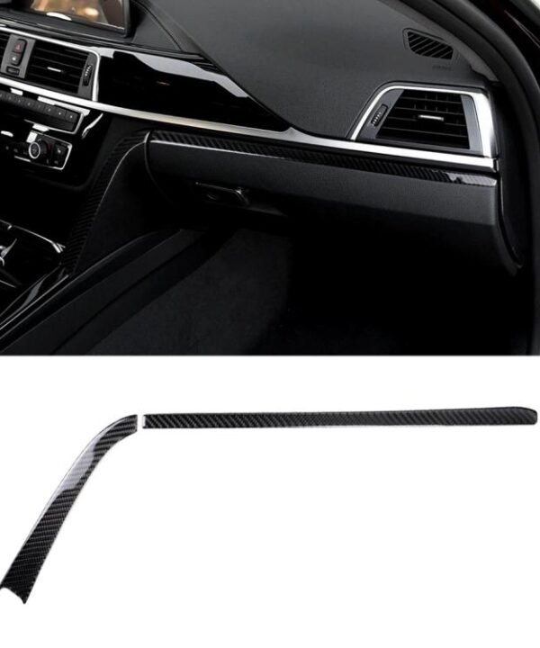 Carbon Fiber Car Copilot Central Control Decorative Sticker for BMW F30 2013-2018 / F34 2013-2018, Sutible for Left Driving
