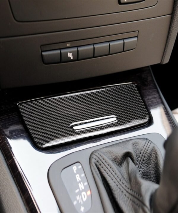 Three Color Carbon Fiber Car Ashtray Decorative Sticker for BMW E90 / E92 / E93 (2005-2012), Ashtray, Ashtray(Three Color)