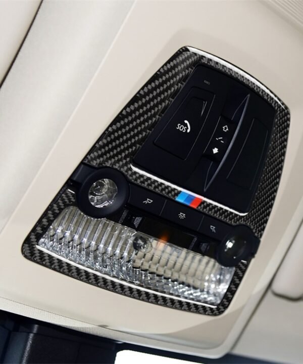 Three Color Carbon Fiber Car Reading Lamp Panel Decorative Sticker for BMW 5 Series F10 2011-2017 / F07 2010-2017 / F25 X3 F26 X4 2011-2017, Reading Lamp Panel(Three Color), Reading Lamp Panel
