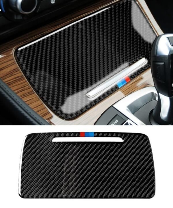 Three Color Carbon Fiber Car Storage Box Decorative Sticker for BMW 5 Series F10 2011-2017, Storage Box, Storage Box(Three Color)