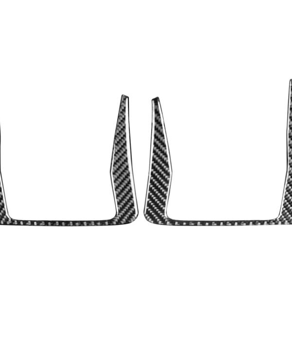 2 PCS Car Carbon Fiber Rear Door Handle Decorative Sticker for Mazda RX8 2004-2008, Left and Right Drive Universal