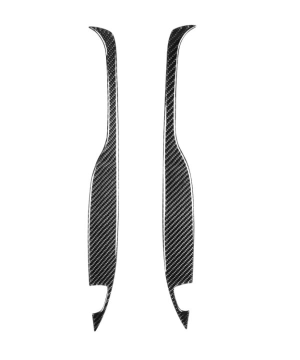 2 PCS Car Carbon Fiber Rear Armrest Decorative Sticker for Mazda RX8 2004-2008, Left and Right Drive Universal