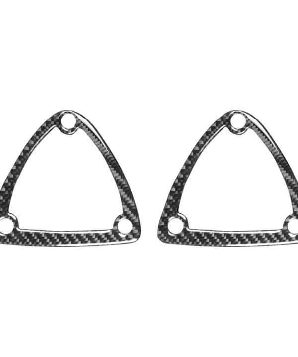 Car Carbon Fiber Seat Headrest Decorative Sticker for Mazda RX8 2004-2008, Left and Right Drive Universal