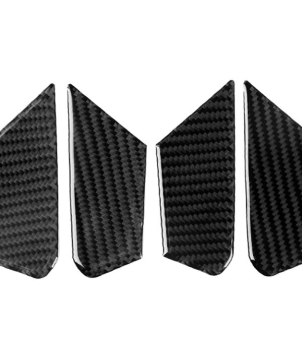 4 in 1 Car Carbon Fiber Inner Door Bowl Decorative Sticker for Alfa Romeo Giulia 2017-2019, Left and Right Drive Universal