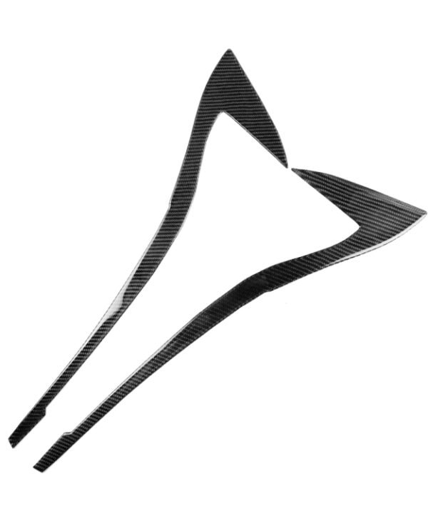 Car Carbon Fiber Light Eyebrow Decorative Sticker for BMW 3 Series G20/G28/325Li/330d/335 2019-2020, Left and Right Drive Universal