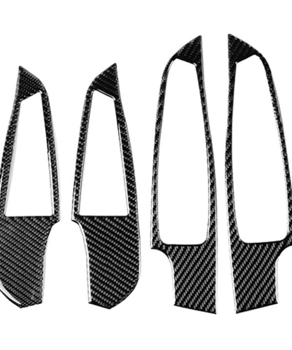 4 in 1 Car Carbon Fiber Window Glass Lift Decorative Sticker for BMW 3 Series G20/G28/325Li/330d/335 2019-2020, Left and Right Drive Universal
