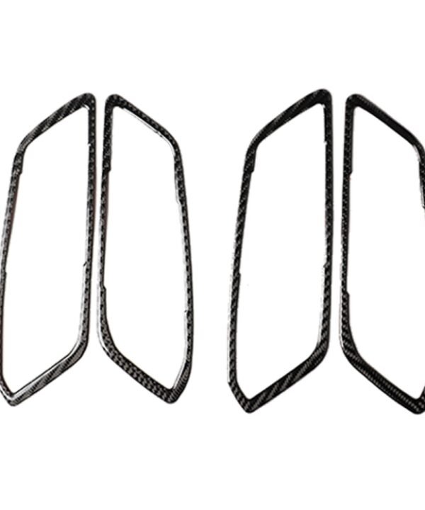 4 in 1 Car Carbon Fiber Door Handle Decorative Sticker for BMW 3 Series G20/G28/325Li/330d/335 2019-2020, Left and Right Drive Universal