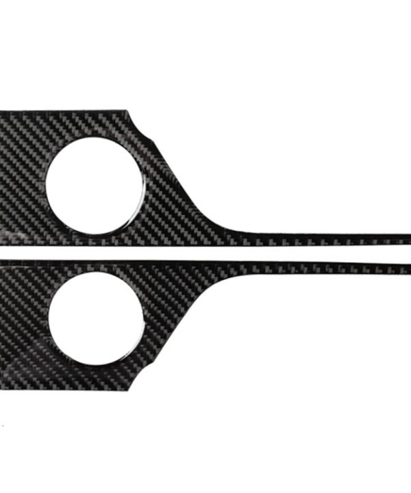 Car Carbon Fiber Rear Door Handle Decorative Sticker for Lexus RX300 / 270 / 200T / 450h 2016-2019, Left and Right Drive Universal