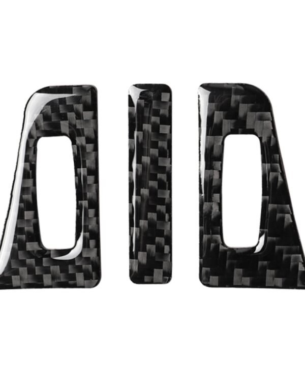 3 in 1 Car Carbon Fiber Air Outlet Decorative Sticker for Lexus NX200 / 200t / 300h 2014-2021, Left and Right Drive Universal