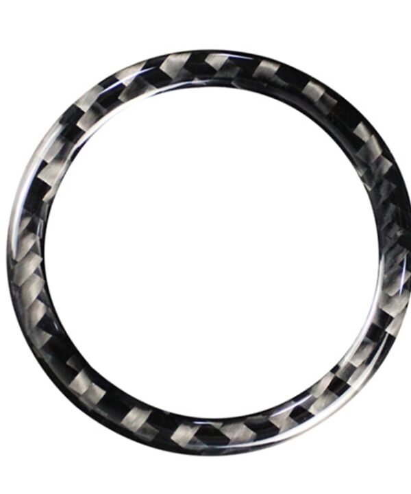Car Carbon Fiber Start Circle Decorative Sticker for Lexus IS250 300 350C 2006-2012, Left and Right Drive Universal