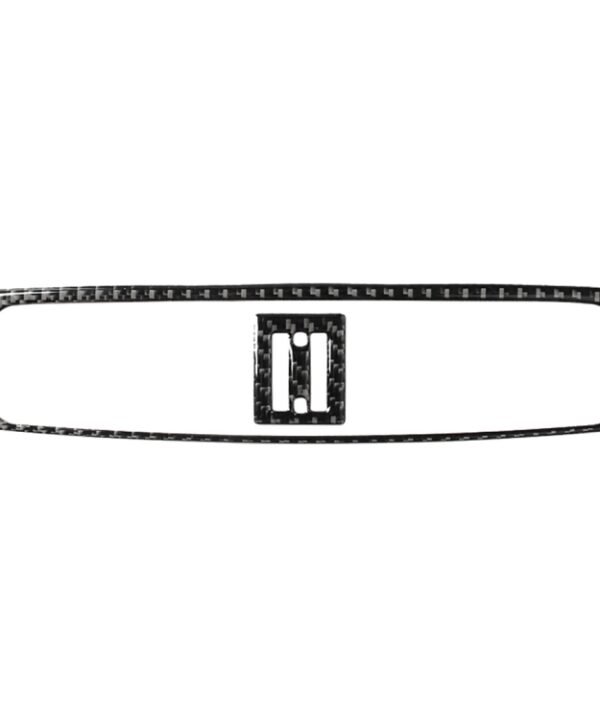 Car Carbon Fiber Middle Air Outlet Decorative Sticker for Lexus IS250 300 350C 2006-2012, Left and Right Drive Universal