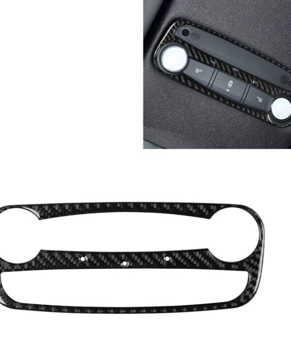 Car Carbon Fiber Reading Light Decorative Sticker for Audi TT 8n 8J MK123 TTRS 2008-2014, Left and Right Drive Universal