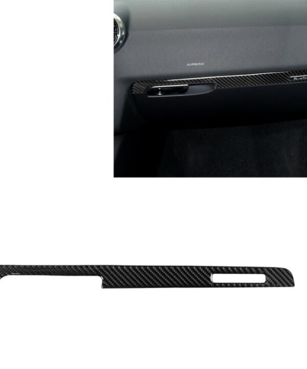 Car Carbon Fiber Passenger Seat Decorative Strip for Audi TT 8n 8J MK123 TTRS 2008-2014, Left Drive