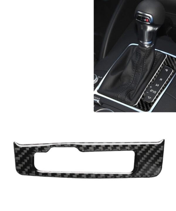 Car Carbon Fiber Gear Shift Frame Decorative Sticker for Audi A3 / 8V 2014-2019, Right Drive