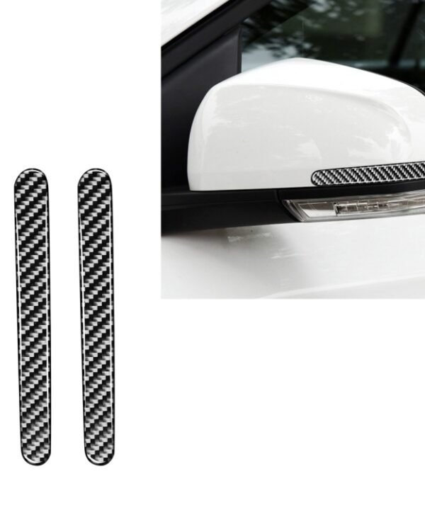 2 PCS Car Carbon Fiber Rearview Mirror Anti-collision Strip for Chevrolet Cruze 2009-2015, Left and Right Drive Universal