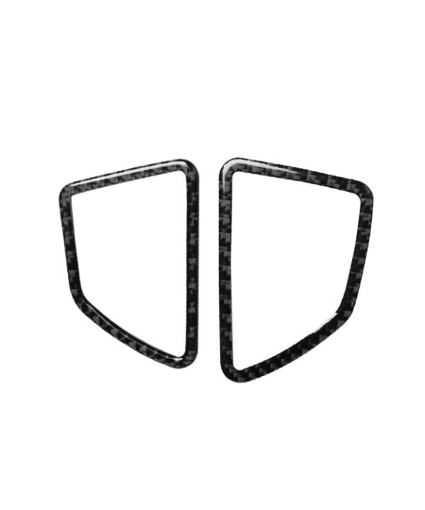 2 in 1 Car Carbon Fiber Solid Color Dashboard Air Outlet Decorative Sticker for BMW E70 X5 / E71 X6 2008-2013, Left Drive