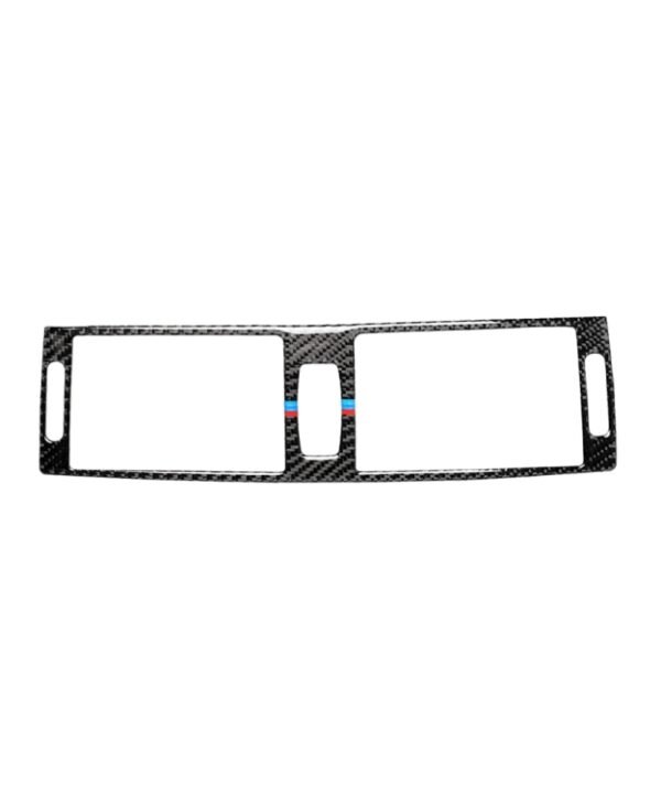 Car Carbon Fiber Tricolor Middle Air Outlet Decorative Sticker for BMW E70 X5 / E71 X6 2008-2013, Left and Right Drive Universal