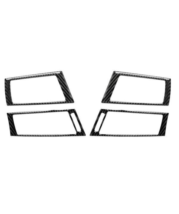 4 in 1 Car Carbon Fiber Side Air Outlet Decorative Sticker for BMW 2008-2013 X5 E70 / X6 E71, Left and Right Drive Universal