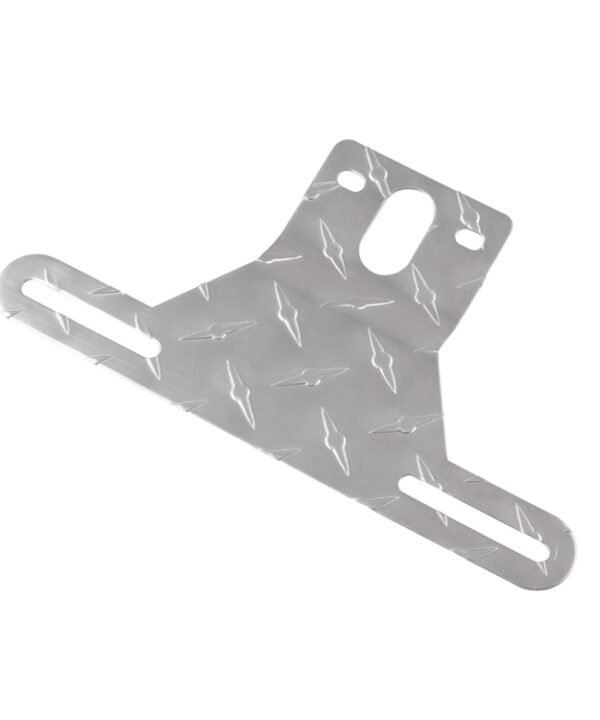 Car Tail Rear License Plate Frame Aluminum Trailer License Plate Light Bracket
