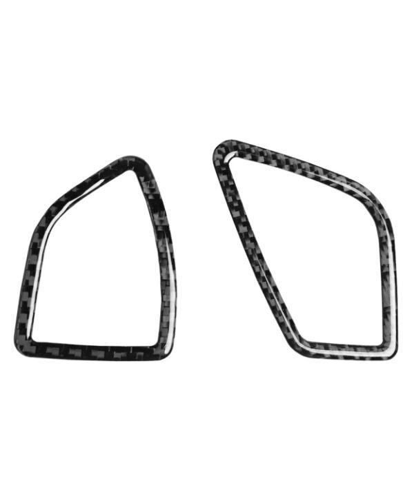 2 PCS Car Carbon Fiber Dashboard Air Outlet Decorative Sticker for BMW 3 Series F30 2013-2018 / 3GTSeries F34 2013-2017, Right Drive