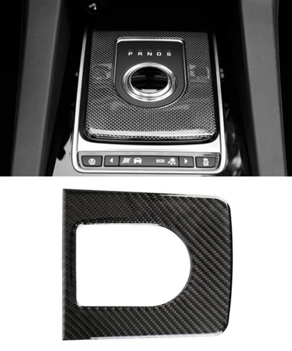 Carbon Fiber Car Gear Frame Decorative Sticker for Jaguar F-PACE 2016-2020