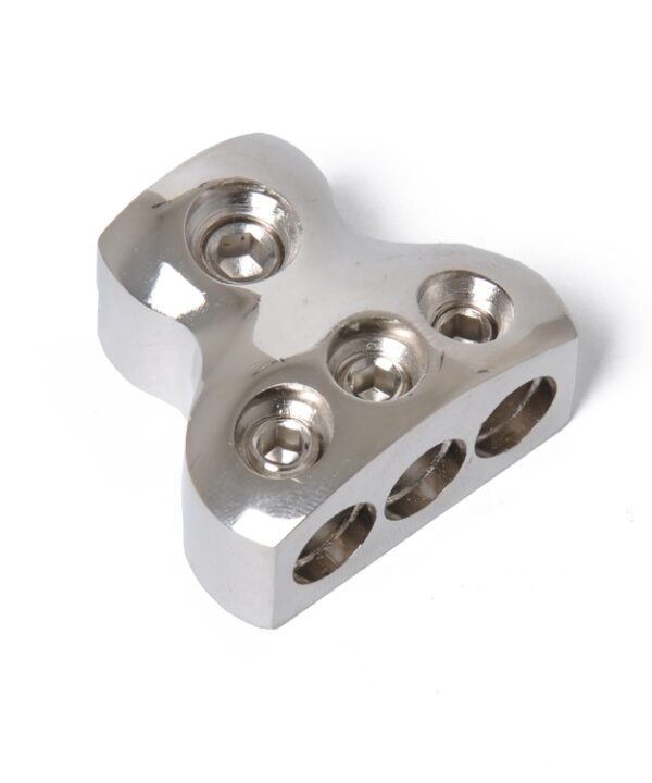 3-Way Car Audio Stereo Amp Power / Ground Cable Splitter Distribution Block 4GA