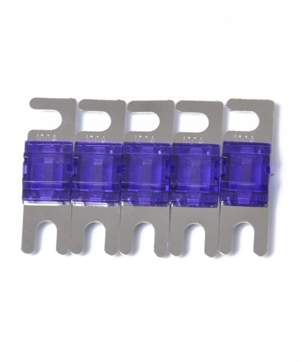 5 PCS Car Audio AFS Mini ANL 100Amp Fuse Nicked Plated