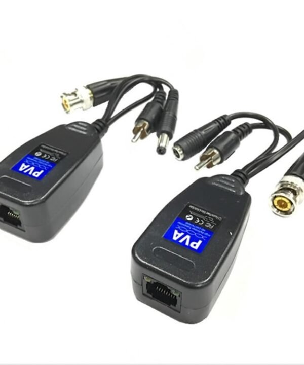2 PCS Anpwoo 205PVA  3 in 1 Power + Video + Audio Balun HD-CVI/AHD/CVI Passive Twisted Transceiver
