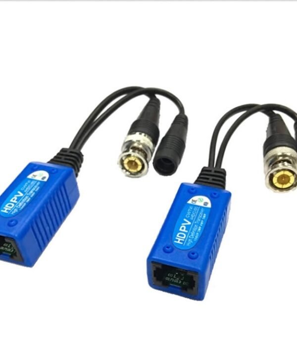 2 PCS Anpwoo 500PV Spliceable 2 in 1 Power + Video Balun HD-CVI/AHD/TVI Passive Twisted Transceiver