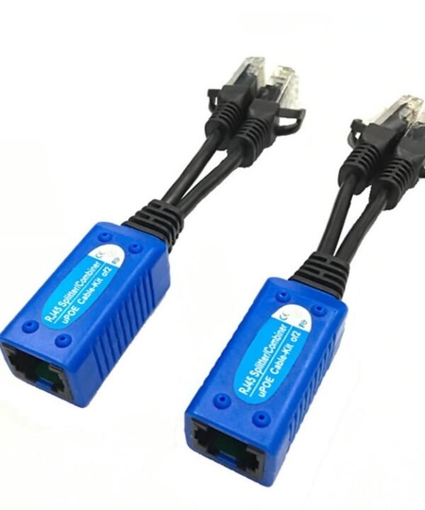 2 PCS Anpwoo UPOE01 Spliceable 2 in 1 POE (Power + Ethernet) Passive Twisted Transceiver